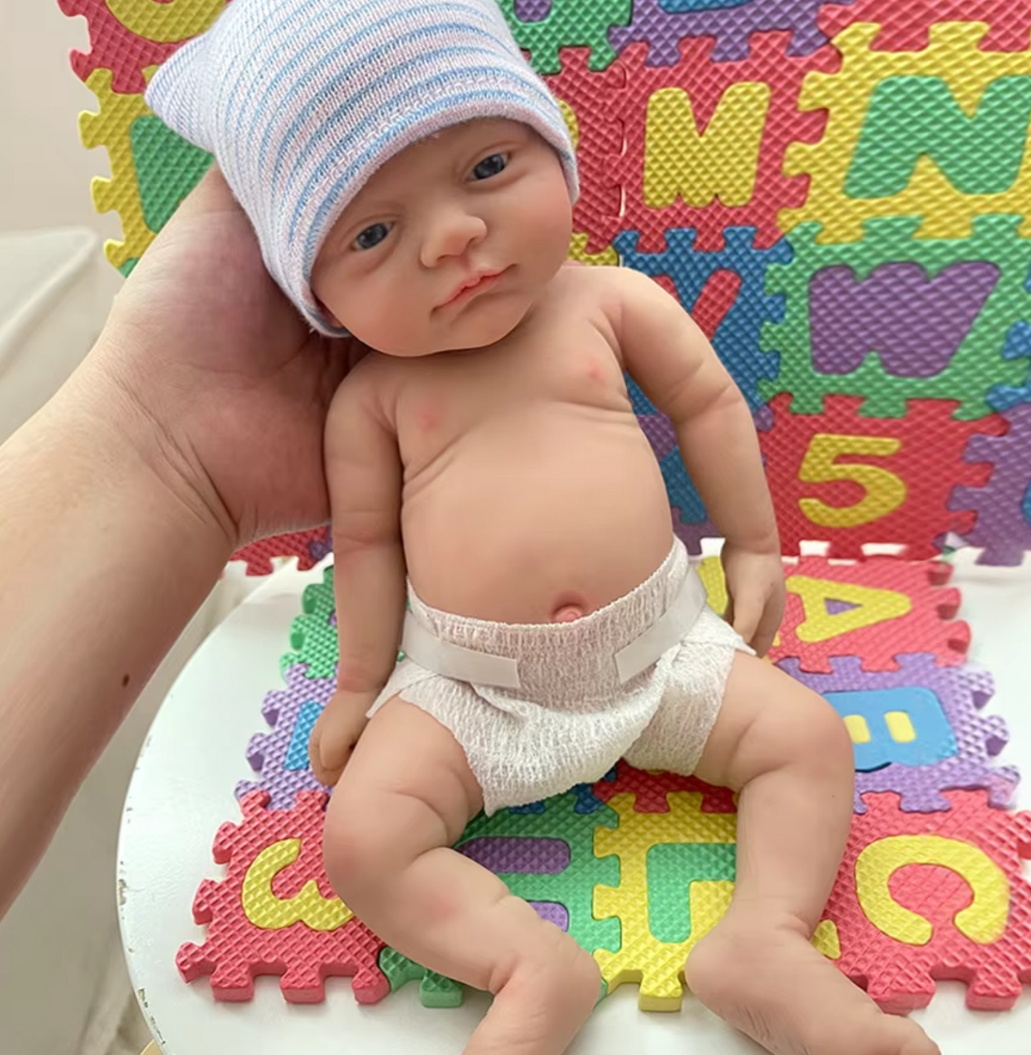 Luna & Toby 12-Inch Micro Preemie Full Silicone Baby Dolls – Hyper-Realistic Girl or Boy Reborn Baby