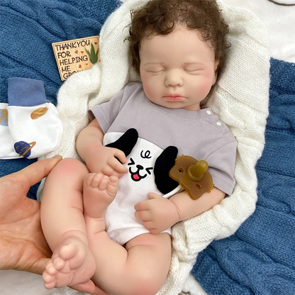 Rowan Full Silicone Baby Doll – 20-Inch Reborn Boy or Girl