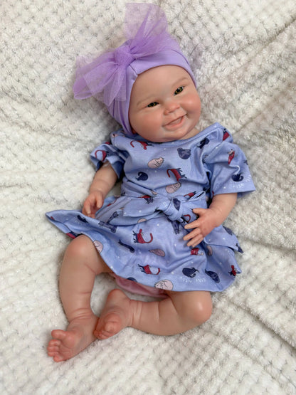 Rosie Full Silicone Baby Doll – 18-Inch Open-Eye Reborn Girl
