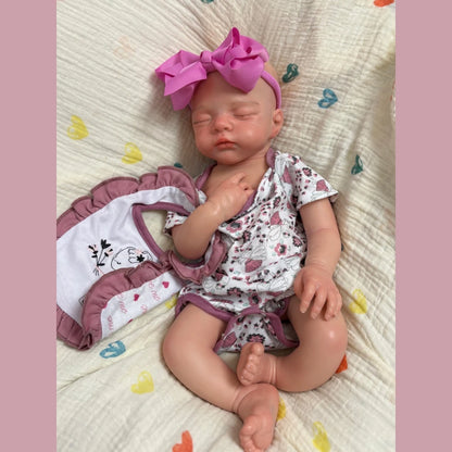 Irys Full Silicone Baby Doll – 18-Inch Reborn Baby Girl