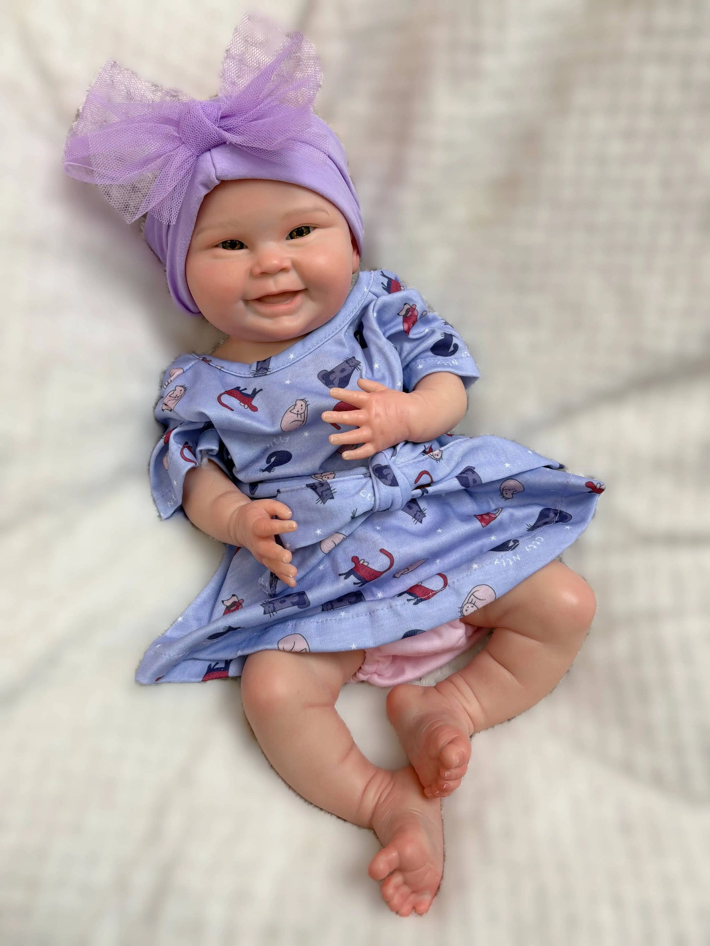 Rosie Full Silicone Baby Doll – 18-Inch Open-Eye Reborn Girl