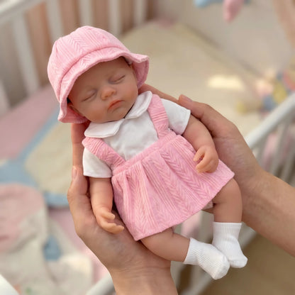 Poppy Full Silicone Baby Doll – 12-Inch Sleeping Preemie Girl