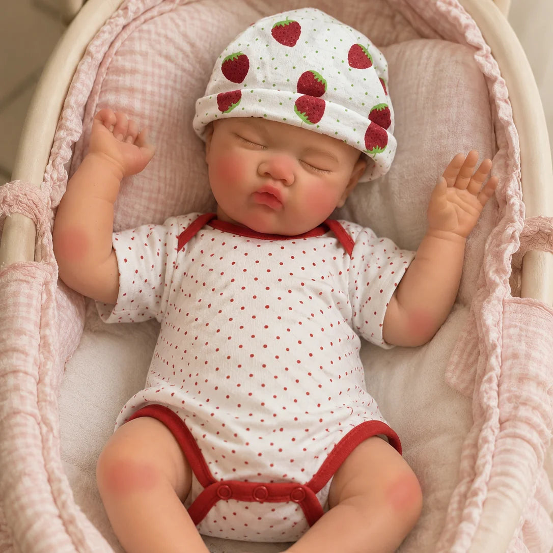 Lottie Full Silicone Baby Doll – 18-Inch Sleeping Reborn Girl