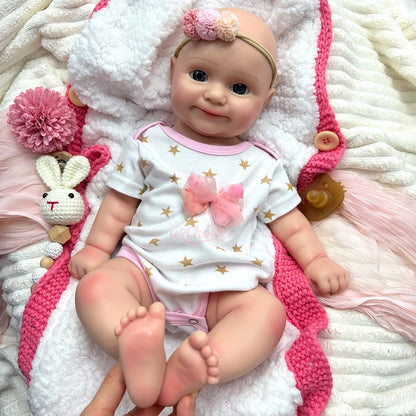 Maddie Full Silicone Baby Doll – 20-Inch Reborn Baby Girl