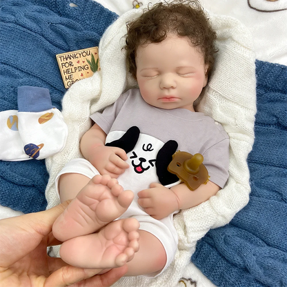 Rowan Full Silicone Baby Doll – 20-Inch Reborn Boy or Girl