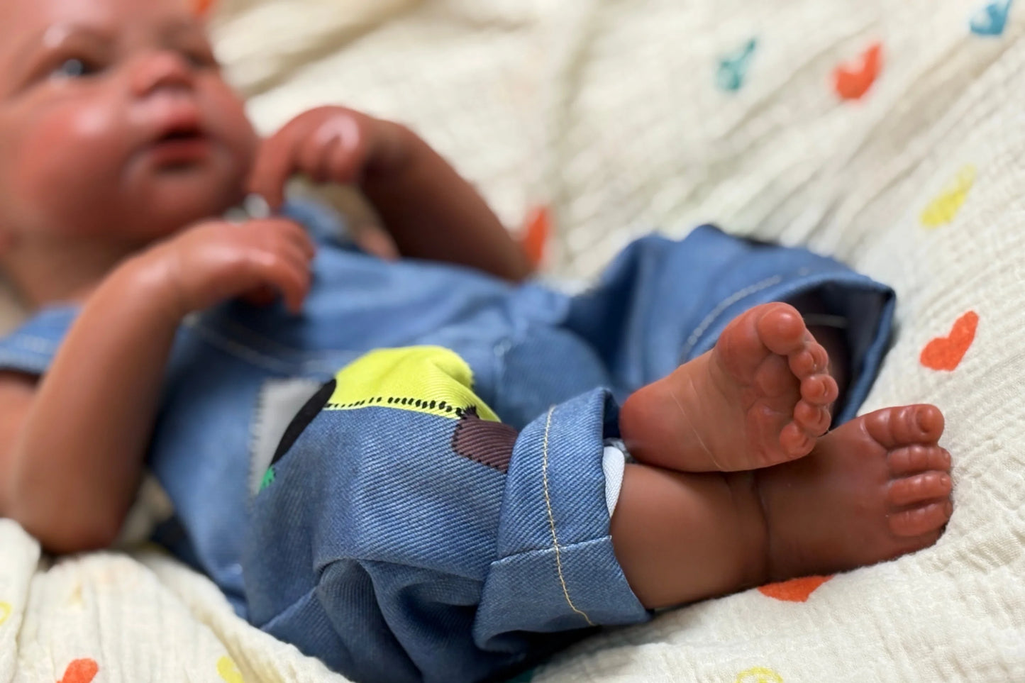 Elijah African American Full Silicone Baby Doll – 18-Inch Reborn Boy