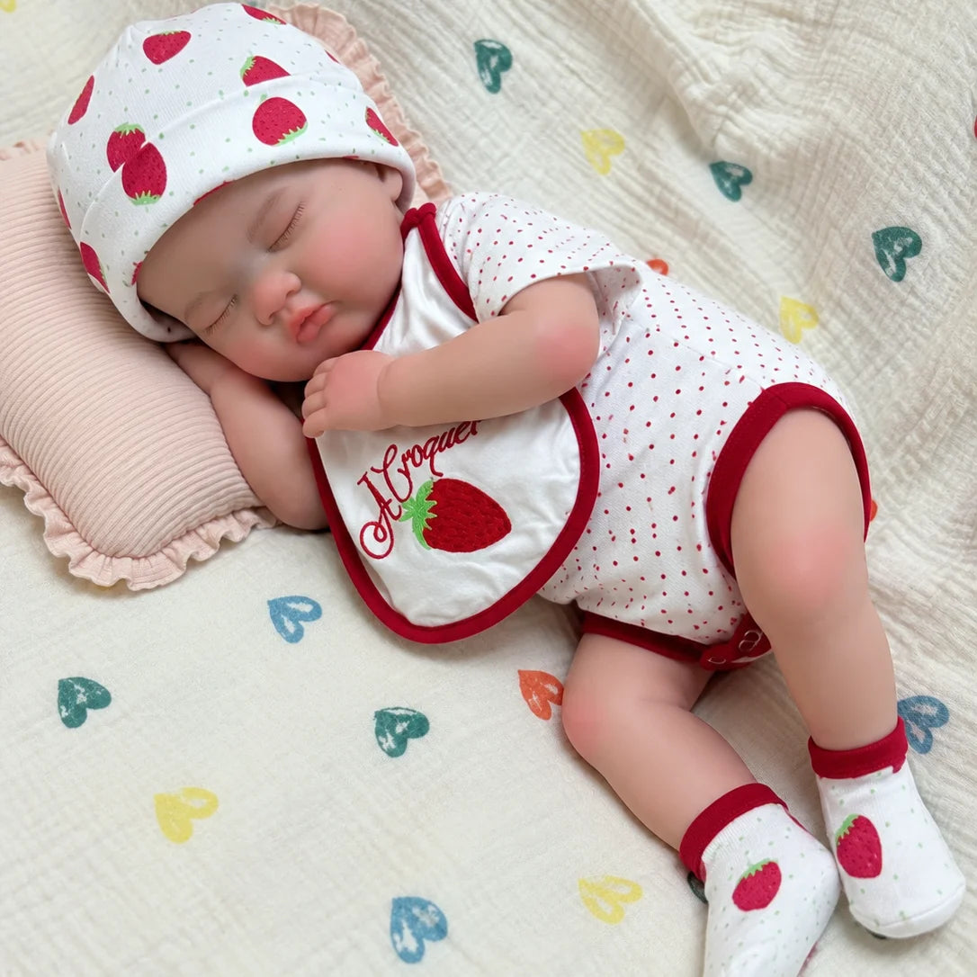 Lottie Full Silicone Baby Doll – 18-Inch Sleeping Reborn Girl