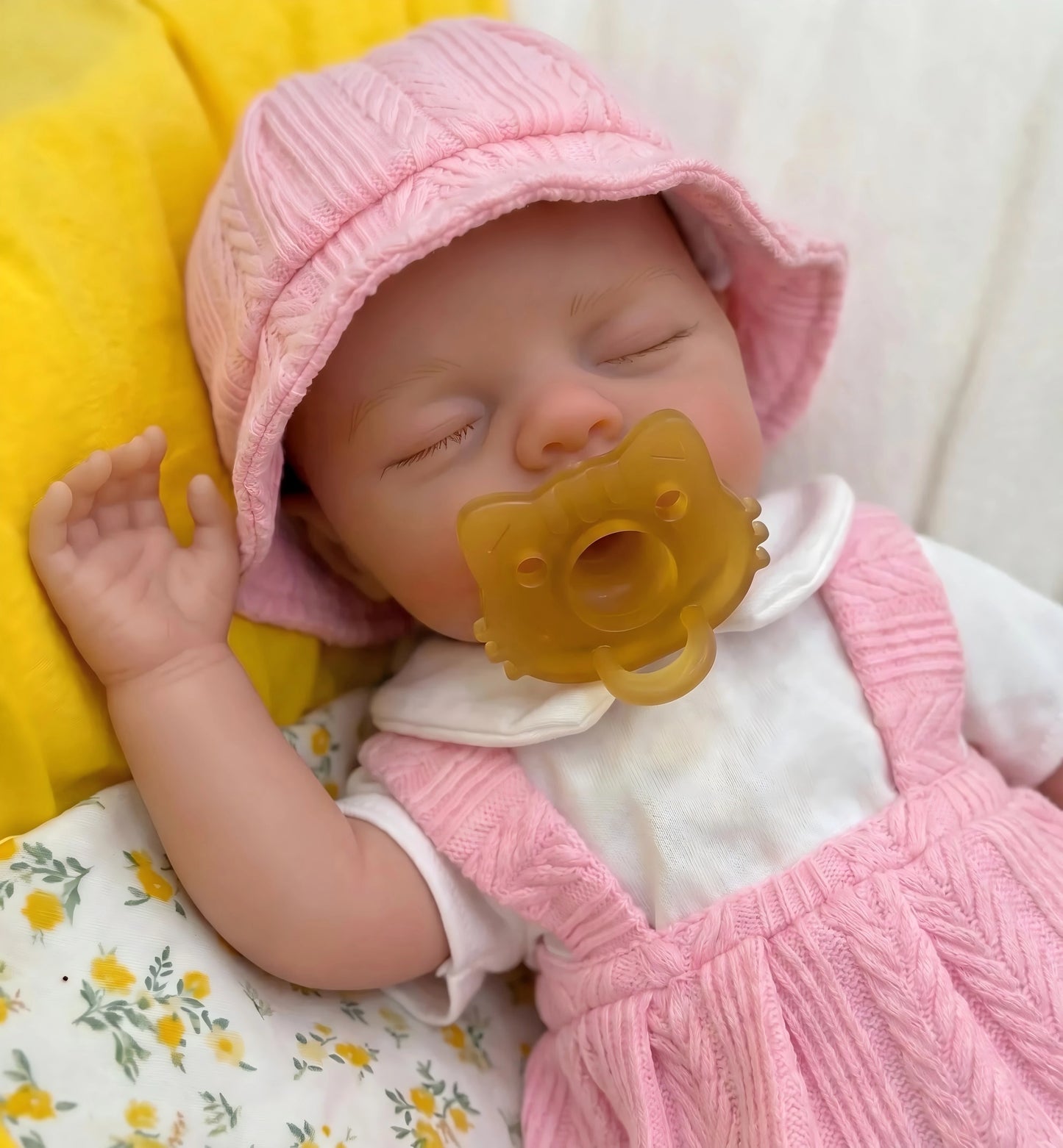 Poppy Full Silicone Baby Doll – 12-Inch Sleeping Preemie Girl