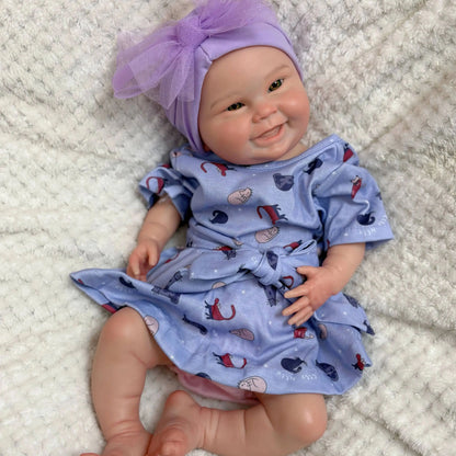 Rosie Full Silicone Baby Doll – 18-Inch Open-Eye Reborn Girl