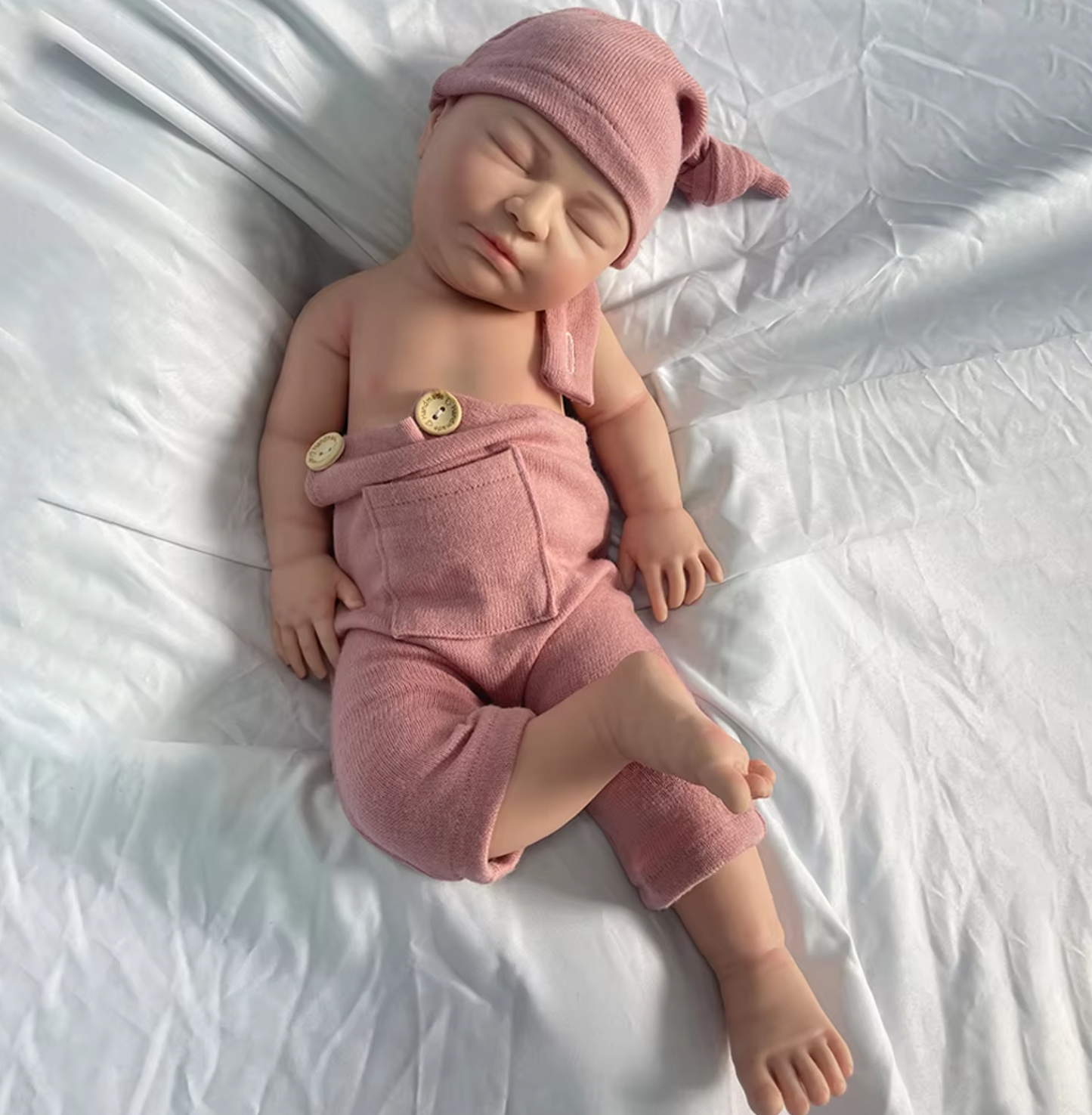 Sophie 21-Inch Full Silicone Baby Doll – Hyper-Realistic Sleeping Reborn Baby Girl