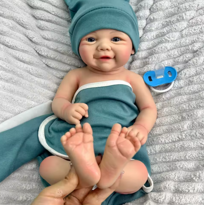 Vivienne Full Silicone Baby Doll – 17-Inch Reborn Boy or Girl